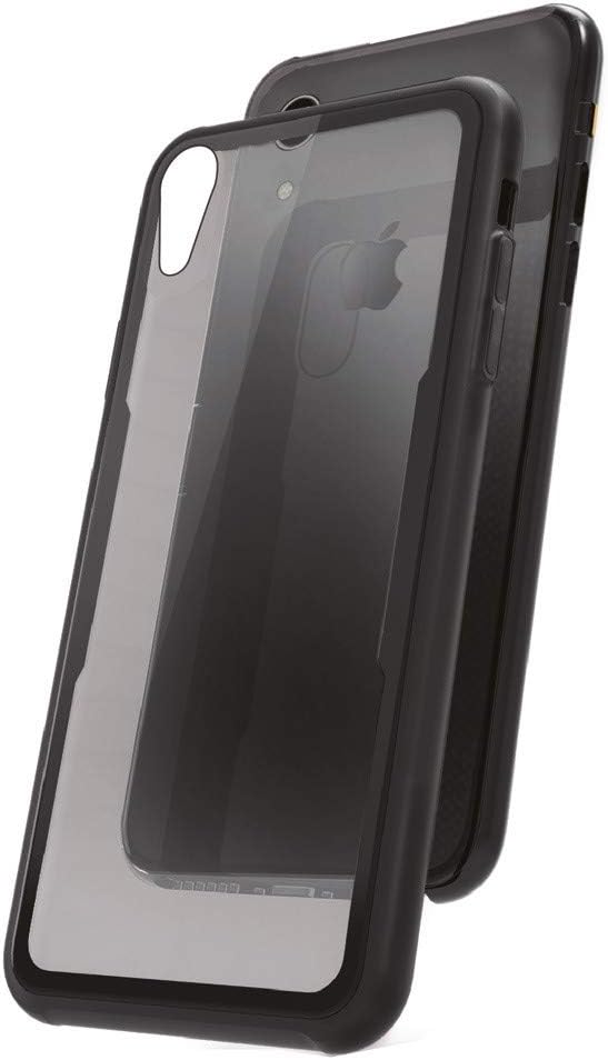 MUVIT Skin Case for Apple iPhone XR (Tempered Glass) Black Frame
