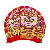 Décoration inspirée de la fortune : la décoration de richesse intègre le symbolisme de la fortune de bon augure avec la fusion du dieu de la richesse, créant une ambiance animée dédiée à la Fête du Printemps qui renforce l'atmosphère festive et favorise un sentiment d'abondance lors d'occasions spéciales.