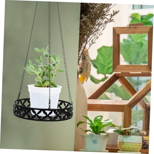 Support pour jardinière suspendue en fer forgé durable - 3