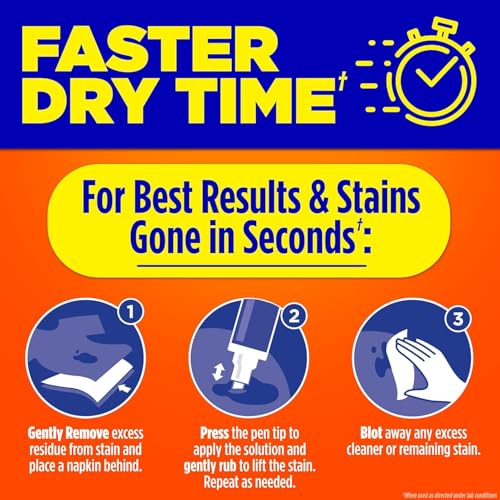 Image of Tide Stain Remover for Clothes, Tide To Go Pen, Instant Stain Remover Pen & Spot Cleaner, Portable & Travel-Friendly, Works on Food & Drink Stains, Fits in Purses & Bags, 3 Count (Pack of 1)