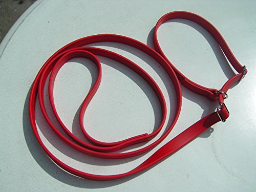 MJH Moxon, Retriever Leine 16mm breit, 3m lang mit Handschlaufe (rot)
