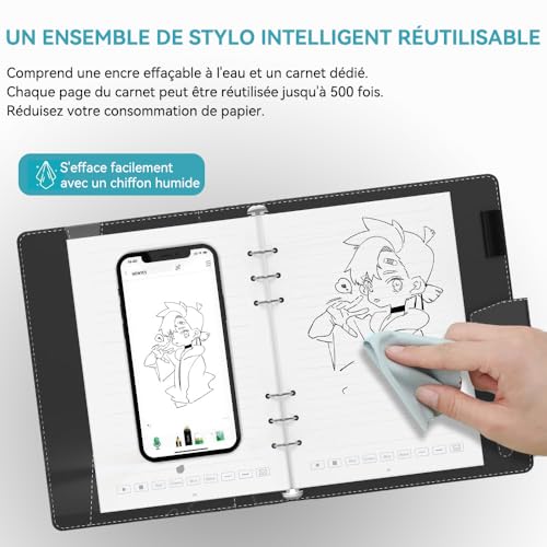 Syncpen NEWYES Smart Pen 4.0 avec cahier numérique et tableau noir Bluetooth pour iOS Android