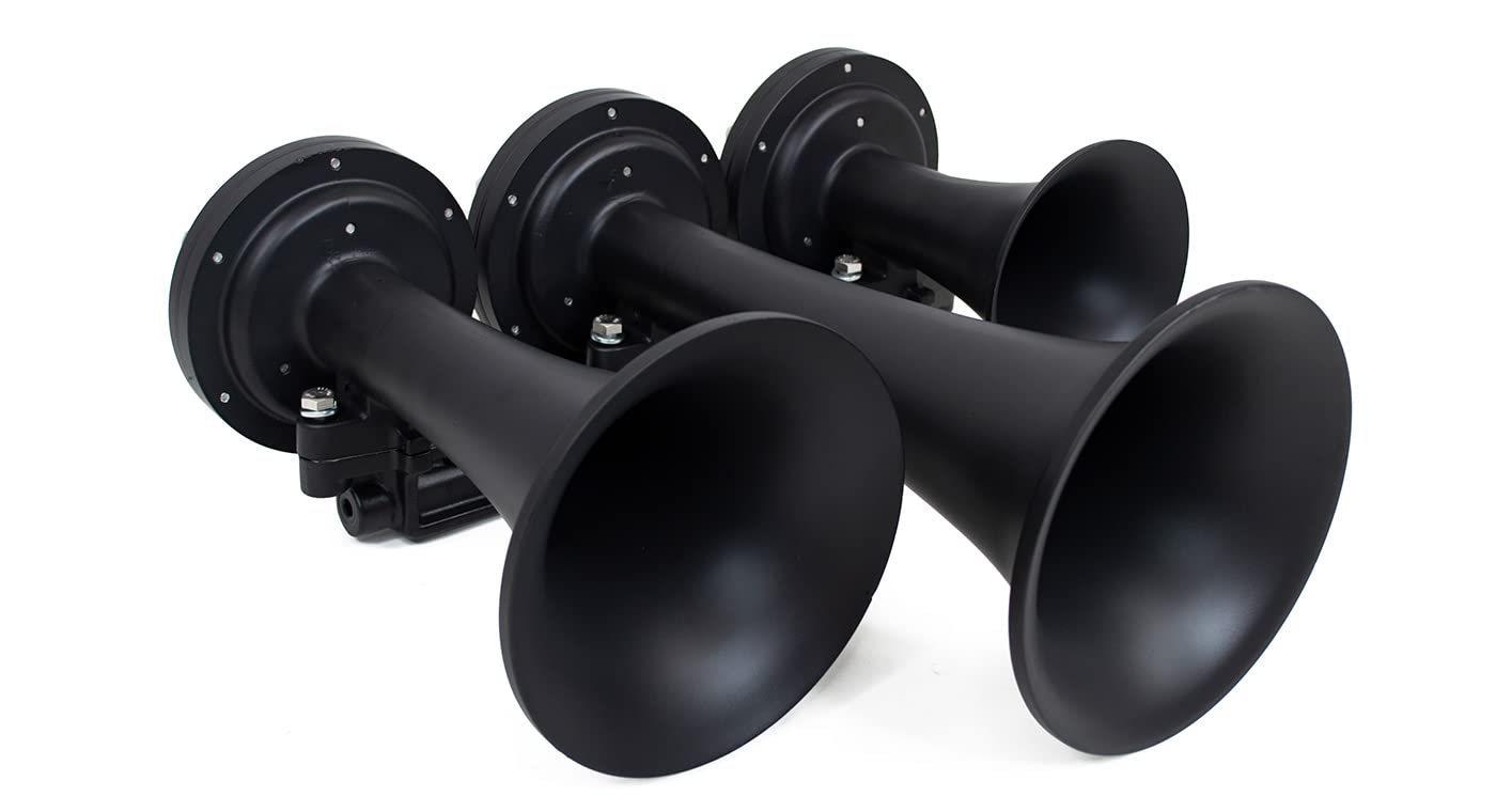 Nathan AirChime K3LA (K3 Low Mount American) Horn Only - 3 Trumpets - Real Locomotive Horn - 149 Actual dB