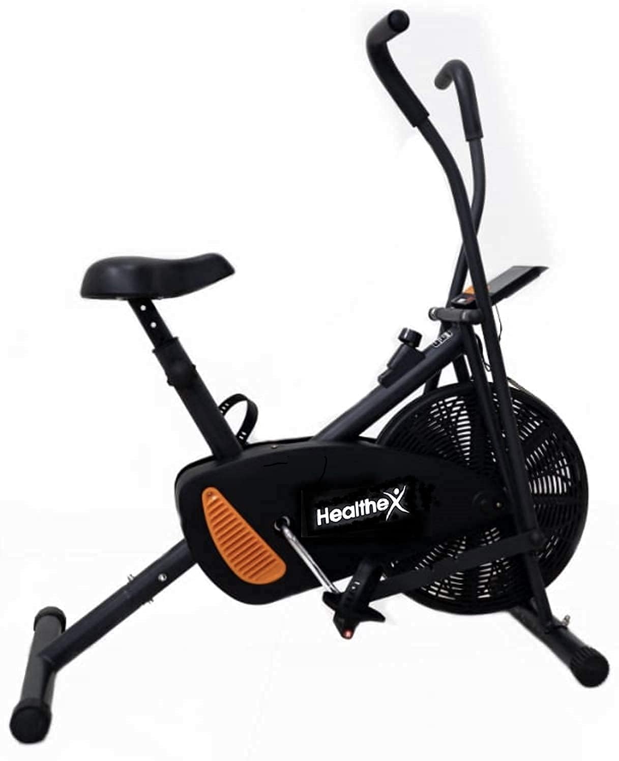 Healthex Air Bike Exercise Cycle For Home Use | Cardio Air Bike Gym Cycle for Workout with Adjustable Cushioned Seat (Octane-MovingHandles) (B0CLD6D6SN) Amazon Price History, Amazon Price Tracker