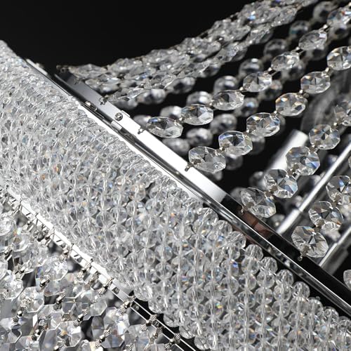 Gifarich Chrome Crystal Chandeliers for Dining Room，18-Lights D26 Inch by Gifarich - Used condition - Image 6
