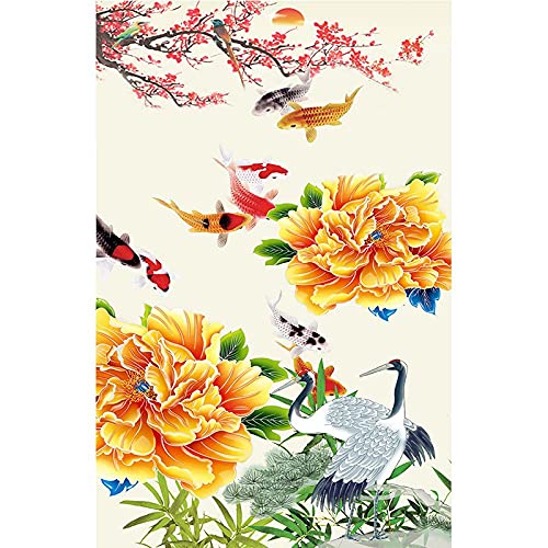 Peinture Diamant 5D Pivoine 80x160cm | Grand Kit Diamond Painting Adulte