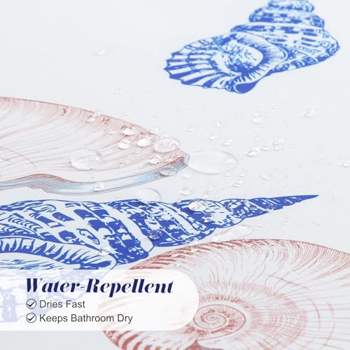 Cortina de ducha costera con 50% de descuento, ahora $10.99