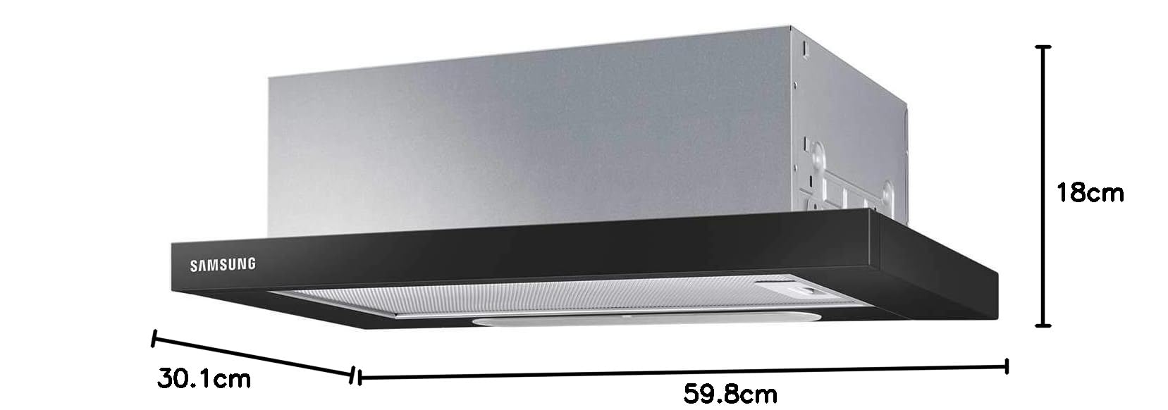 Cappa aspirante Samsung 60 cm Classe C NK24M1030IB/UR