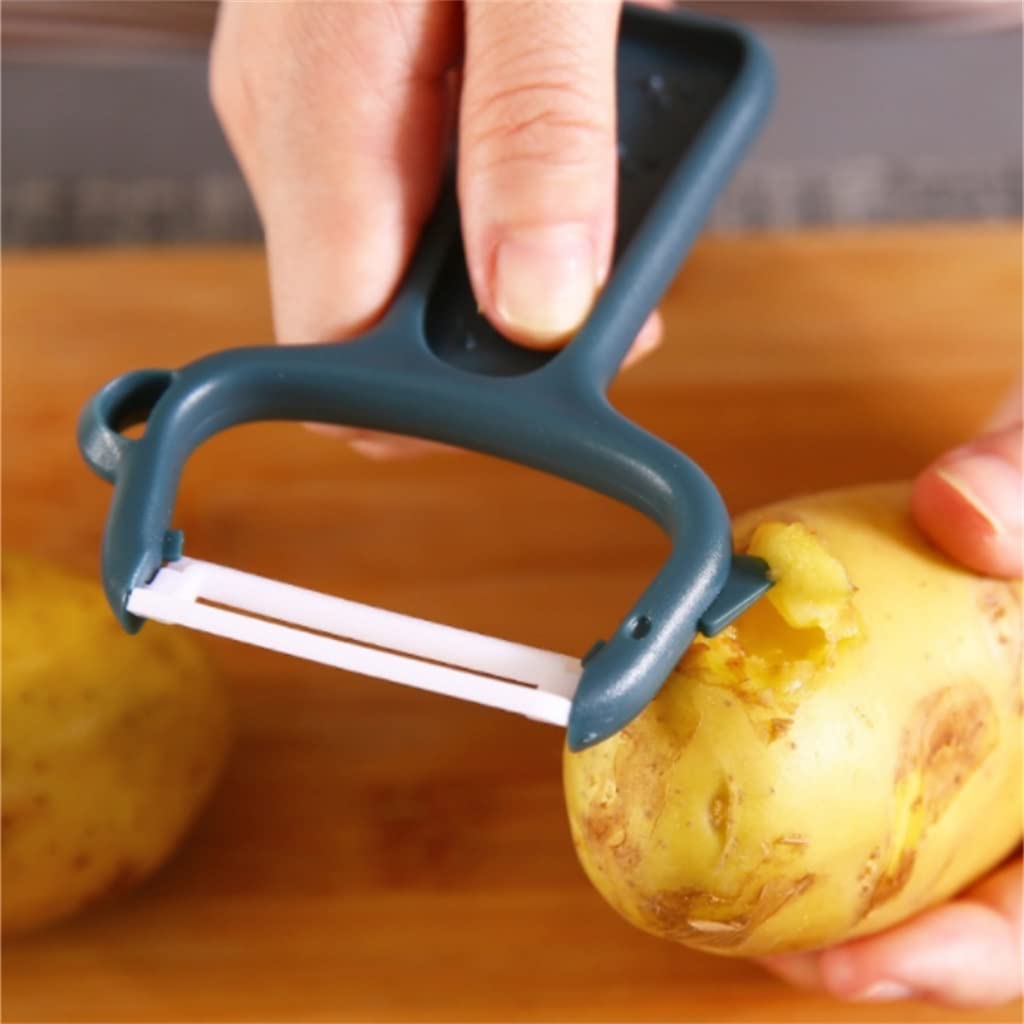 JFDBGU Manual peeler kitchen multifunctional vegetable cutter household gadget accessories(White)