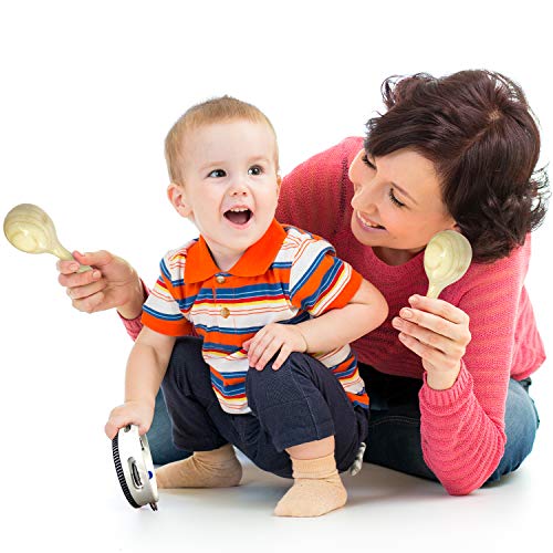 Stoie's Muziekinstrumentenset voor peuters en kleuters Muziekspeelgoed - Houten percussiespeelgoed voor jongens en meisjes - Bevordert vroege ontwikkeling en educatief leren - Image 5