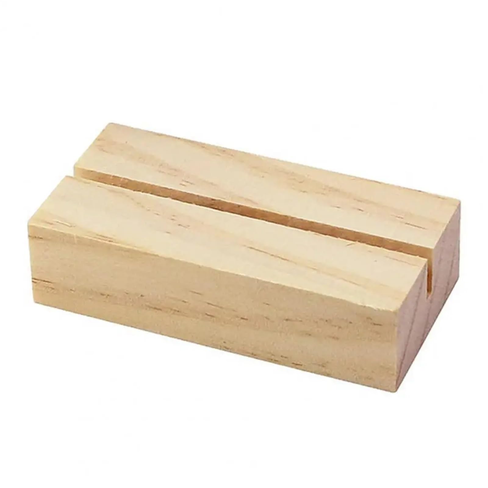 Support de carte de visite en bois véritable petit format présentoir de table minimaliste