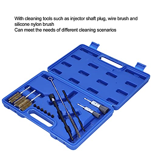 14 STKS Brandstof Nozzle Cleaning Tool Kit, Injector Nozzles Afdichting Seat Cleaner Set Injector As Pluggen Draad Nylon… - Image 6
