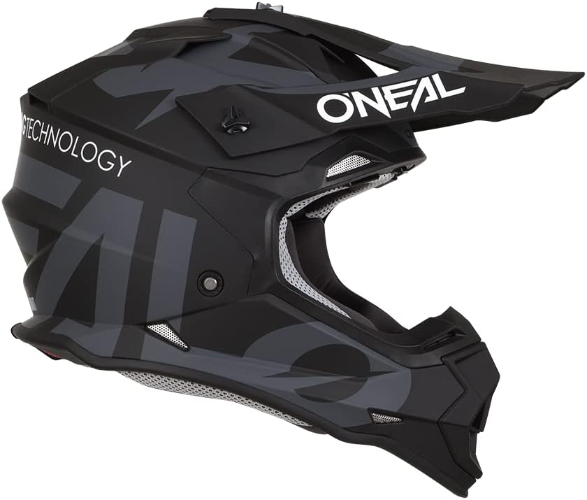 o'neal 2 series adult helmet slick black/gray large