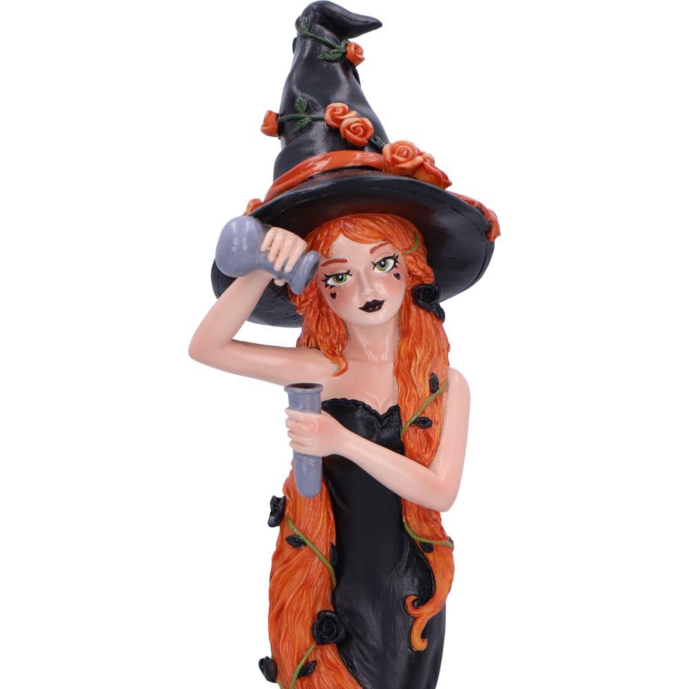 Nemesis Now Cinnamon Sugar and Spice Figurine 23.5cm, Resin, Black/Orange, Cinnamon-Inspired Red Haired Witch Ornament - Image 2