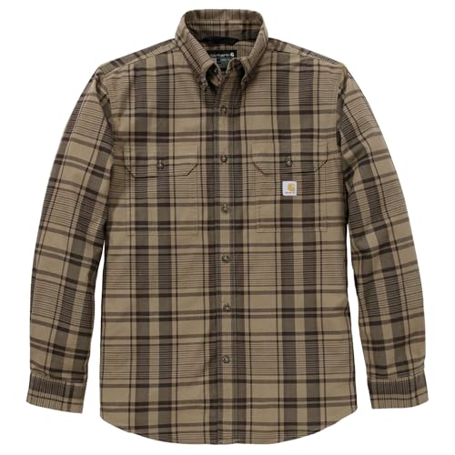Image of Carhartt Men's Fort Loose Ls Plaid Shirt