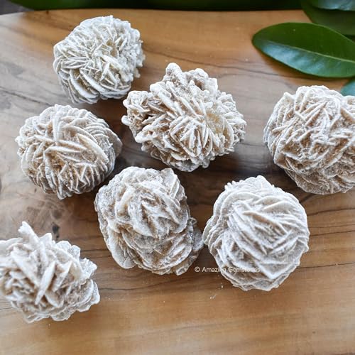 Image of Amazing Gemstone Desert Rose Raw Crystals and Healing Stones, Natural Rocks for Tumbling - DIY Raw Stones and Crystals, 2 Pieces
