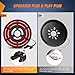 Nilight Spare Tire Brake Light Red Double Row LED Ring 3rd Third Stop Rear Wheel Lights Plug and Play Fit for 2018 2019 2020 2021 2022 2023 2024 2025 Jeep Wrangler JL