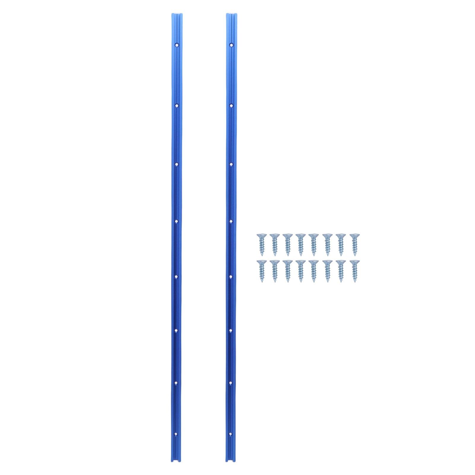 Carril en T de 800 Mm, Construcción Duradera de Aleación de Aluminio | Compatible con componentes tipo T, Orificios pretaladrados, Deslizamiento suave para carpintería