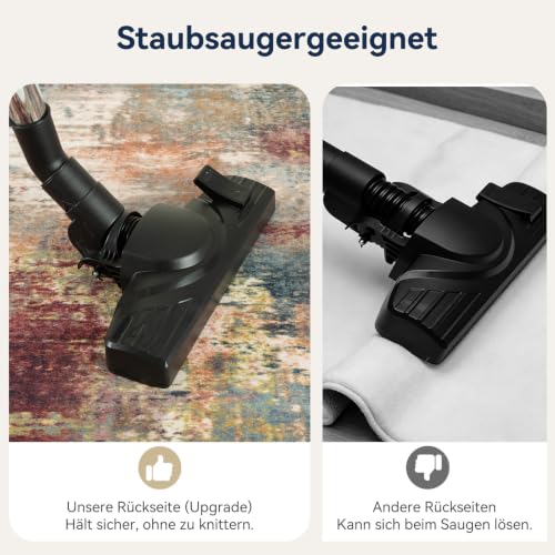 DEFYNEE Wohnzimmer Teppich 180 x 270 cm | Rutschfester Kurzflorteppich in abstraktem Design | Waschbar für Schlafzimmer & Homeoffice… – Ansicht 3