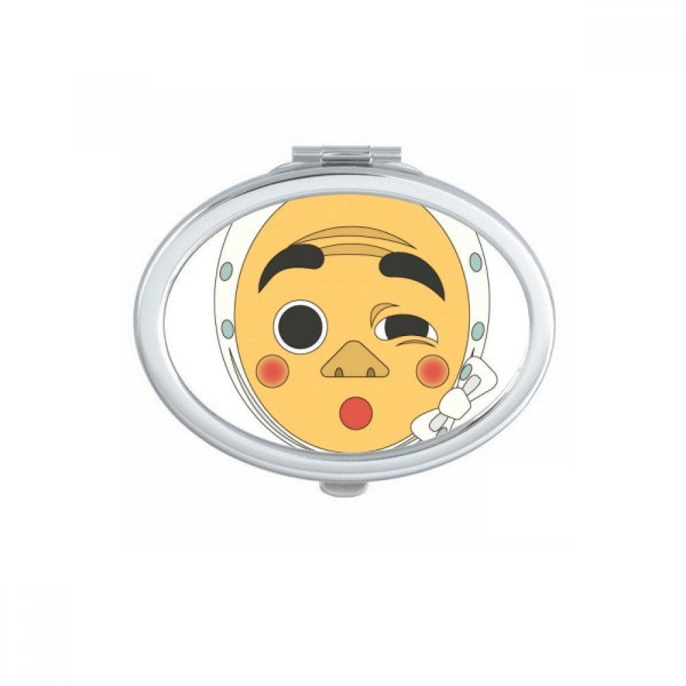 Miroir de poche cadeau mignon avec motif traditionnel de fan japonais