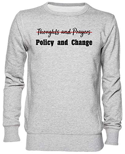 Sweat-shirt gris unisexe jersey taille L pull homme femme Non Plus Pensées Et Prières