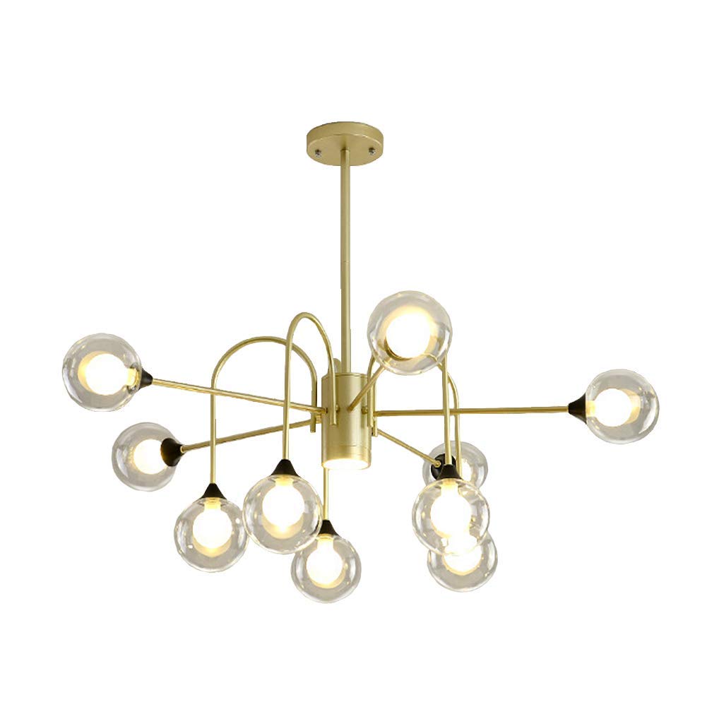 LYMSXAZOU Vintage Industrial 10Light Chandelier Adjustable Ceiling Light Fixture for Dining Room Kitchen & Living DoubleLayered Design Retro Pendant Lighting