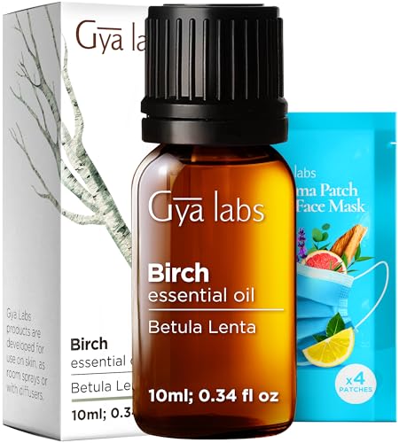 Image of 100% Pure Birch Essential Oil - 0.34 Fl Oz - Birch Oil for Hair, Skin, Diffuser, Aromatherapy & DIY Candle Making Scent