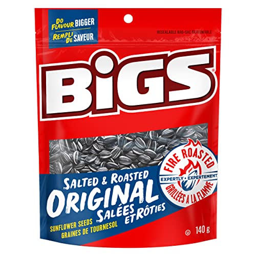 BIGS® Salted & Roasted Original Flavour Sunflower Seeds, 8 x 140 grams