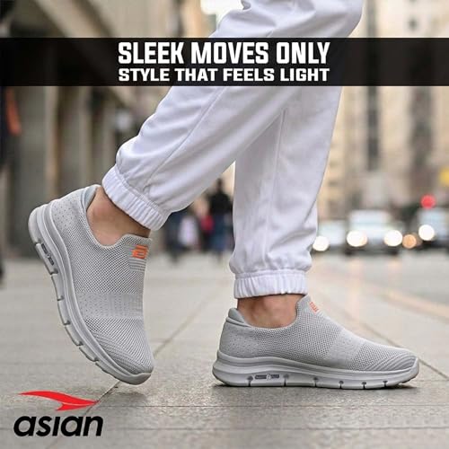 Image of ASIAN Wonderwalk-21 Walking Shoes for Men | Lightweight, Air Cooled Upper & Memory Foam Insole | Slip-On Sneakers for Walking, Travel & All-Day Comfort
