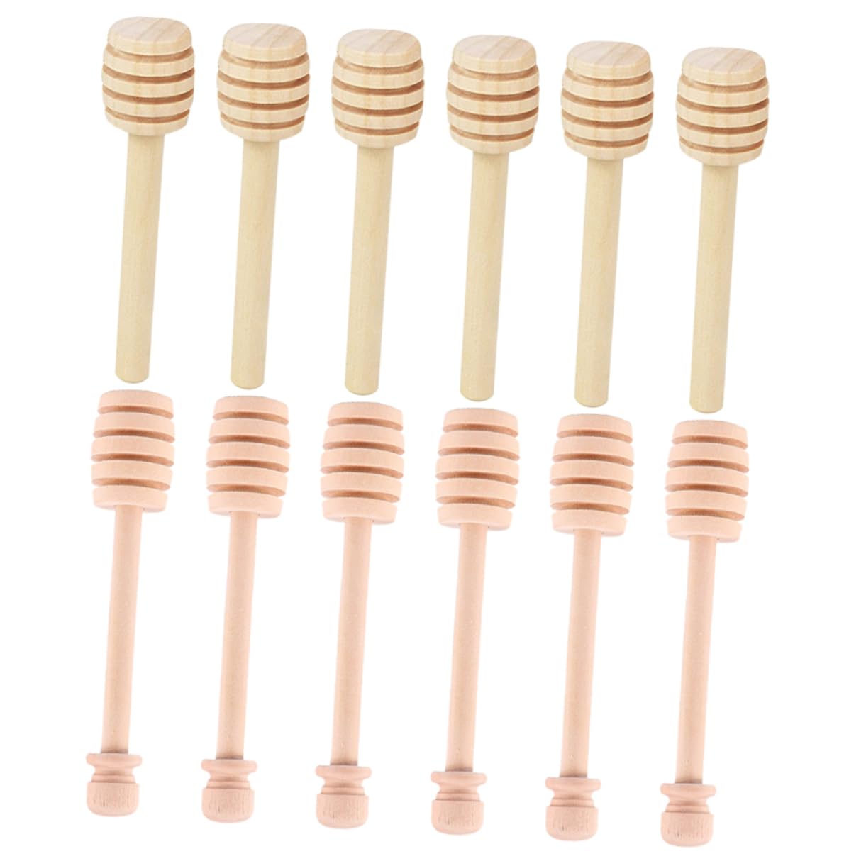 OKUMEYR 12pcs Wooden Honey Dipper Sticks Reusable Honeycomb Stirrer for Tea and Jam Convenient Multi Function Honey Sticks Food Grade Safe Craftsmanship