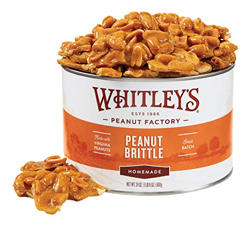 Whitley’s Homemade Peanut Brittle 24 Ounce Tin