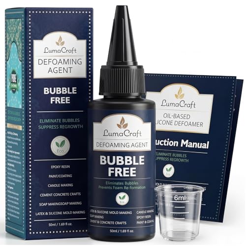 LumaCraft Resin Bubble Remover & Epoxy Bubble Remover - Defoamer for Resin Silicone Anti-Foam Agent Bubble Buster for Resin - Flawless Clear Finish for Deep Pour Woodworking & Jewelry