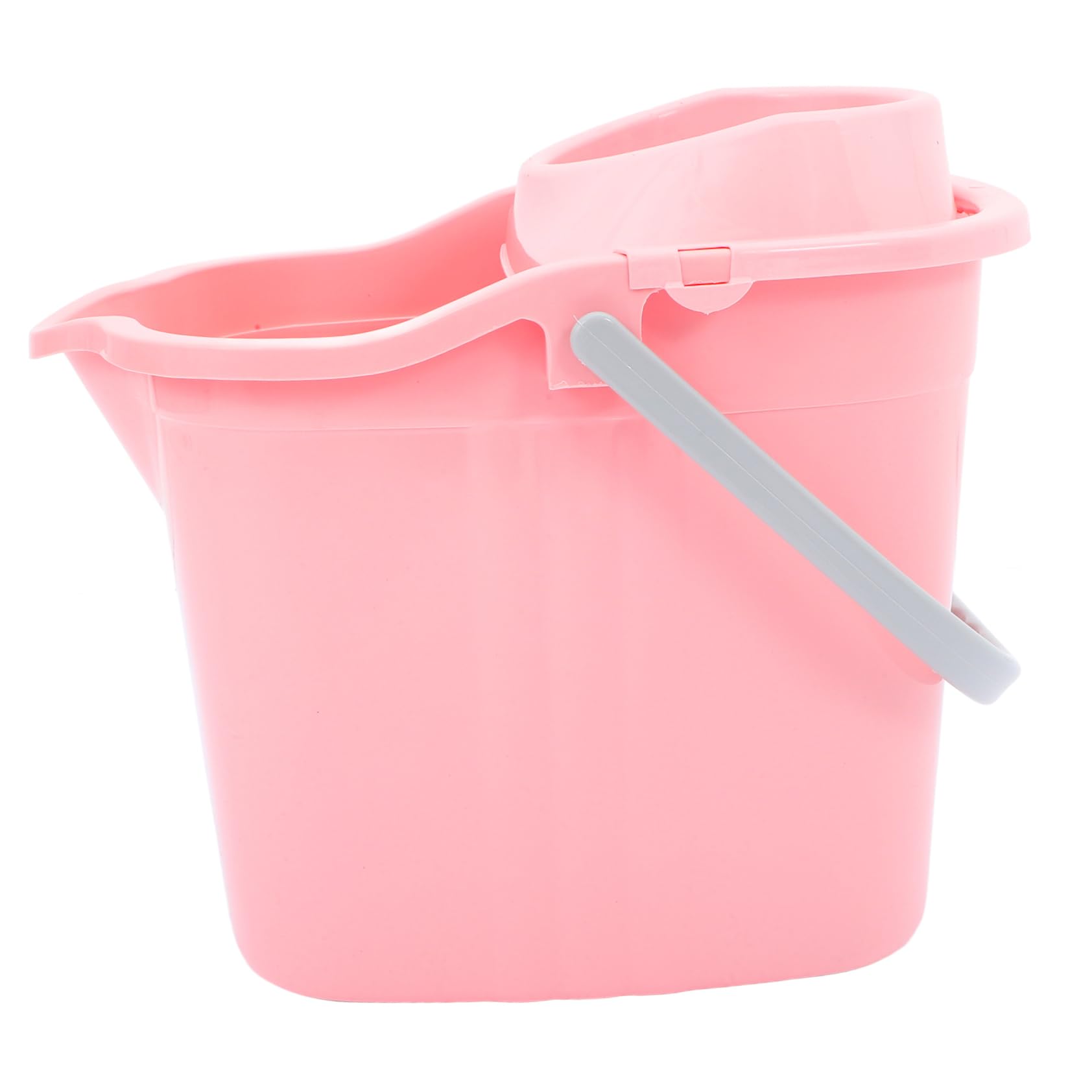 Healeved Cubo de Fregar para Trapeador de Agua, Portátil y Desplegable, Rosa