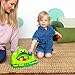 Bright Starts Poppin' Ball Frog Ball Play Toy, Launching, Bouncing & Ramp Racer Toy, Crawl and Chase, Unisex, 6 Months+