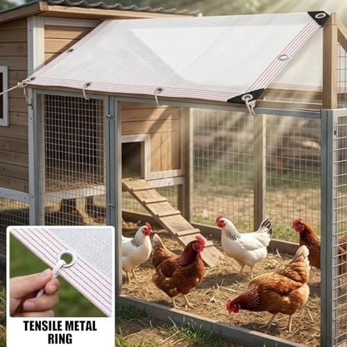 Toile ombrage clôture blanche filet jardin œillets extérieur