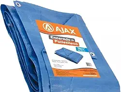 Lona Azul 5X4 Impermeável A Prova Dagua e Sol, Polietileno Barraca Tenda Piscina Camping Cobertura Construção 100 Micras com Ilhós