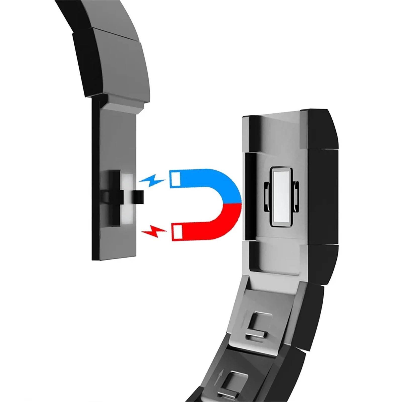 Correa magnética de metal sin espacios para Samsung Galaxy Watch6 44 mm 40 mm Pulsera de enlace de liberación rápida para Galaxy Watch 6 Correas de reloj clásicas de 43 mm y 47 mm