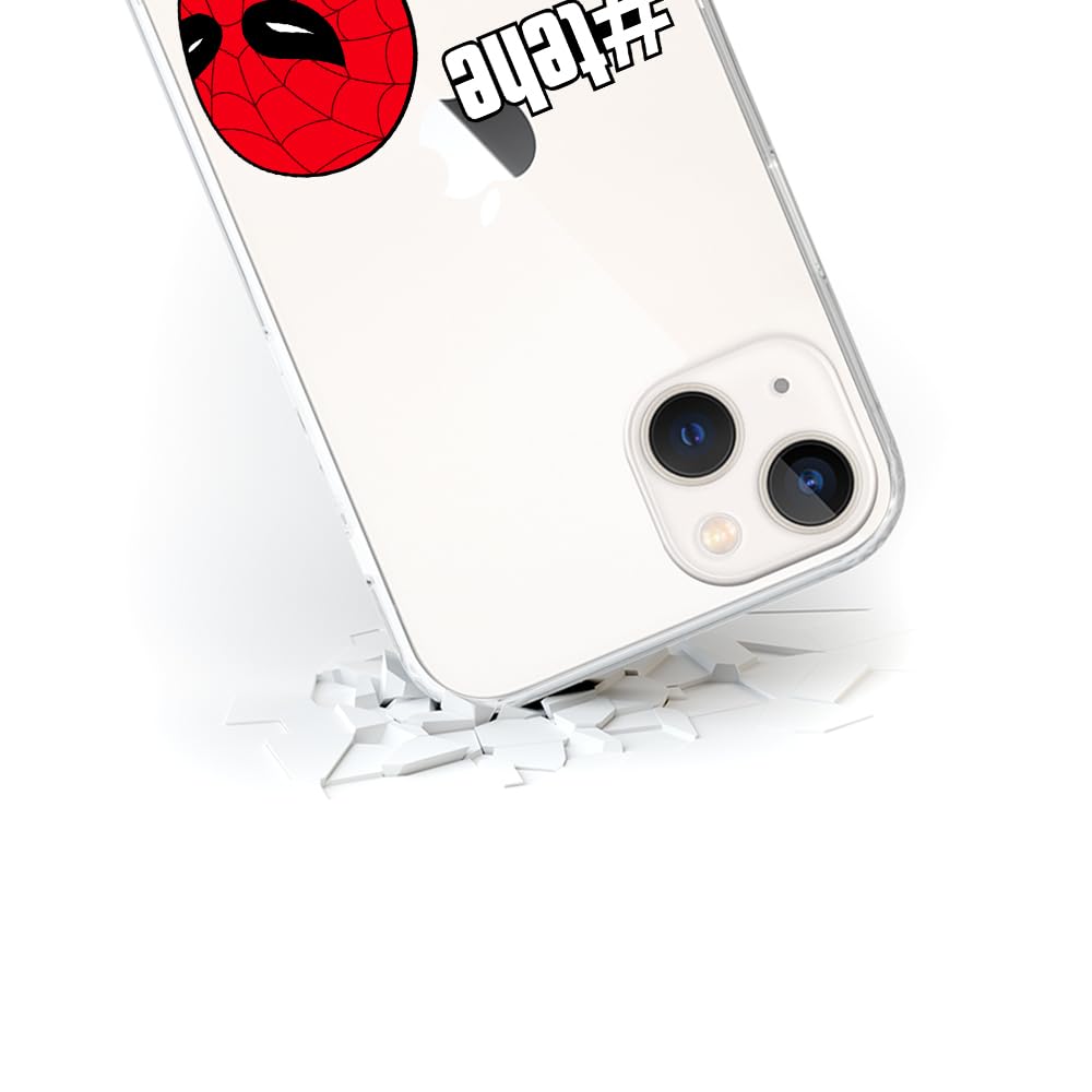 Funda Oficial Marvel Spider-Man 025 Para IPhone 13 Pro Max, TPU Transparente Con Licencia Original