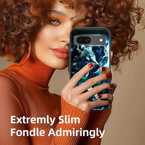 GFEWYTJYJ for Pixel 8a Case,[10 FT Military Grade Drop Protection] Non-Slip Heavy Duty Shockproof Phone Case for Google Pixel 8a 6.1 Inch 2024,Galaxy Wolf - image 6