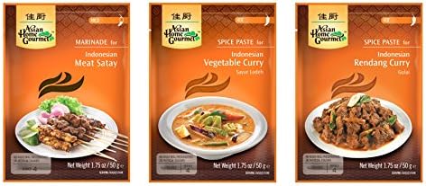 Asian Home Gourmet: Assorted Indonesian Paste Mixes (Pack of 12)
