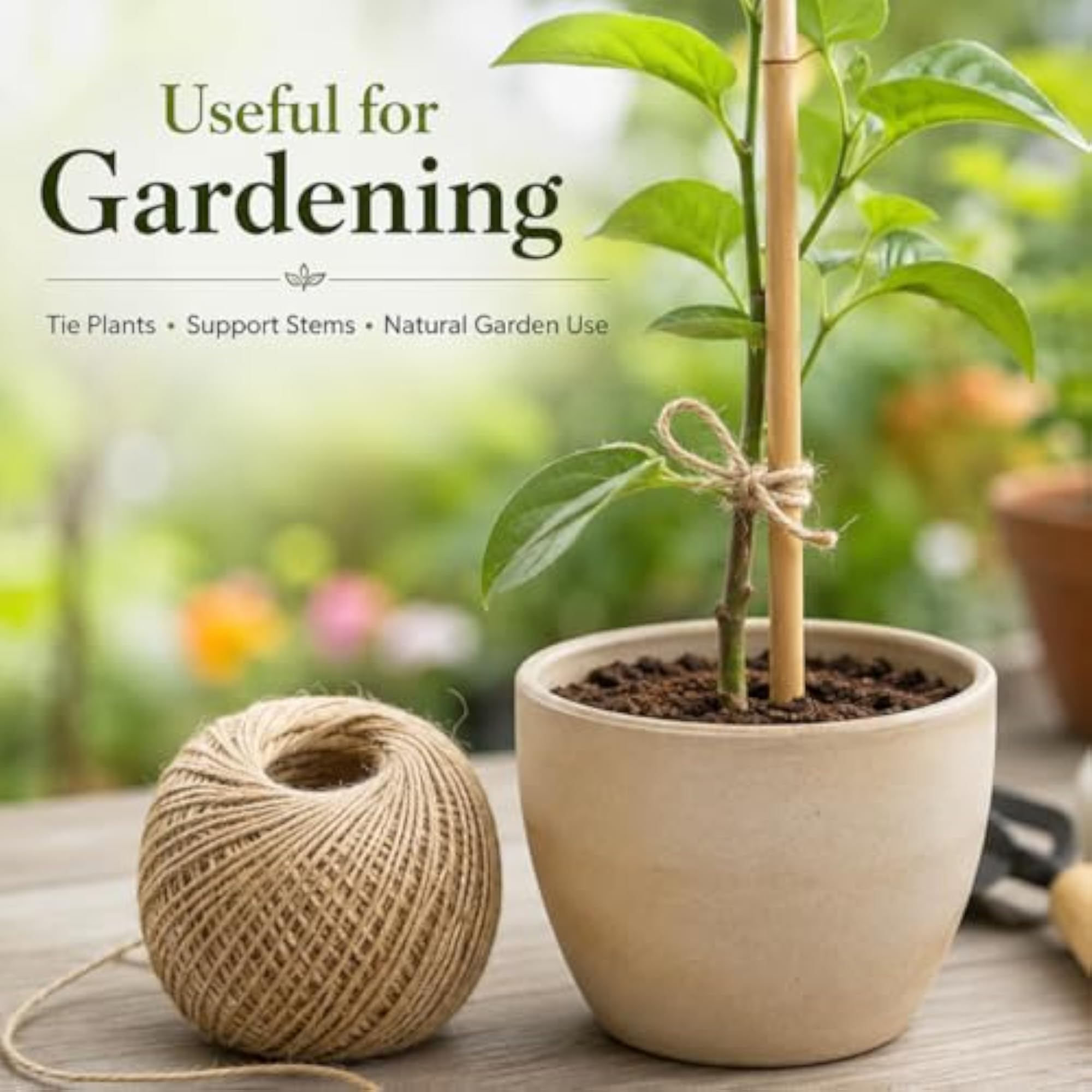 Natural Soft Jute Twine Rope, 60 Metres, Eco-Friendly