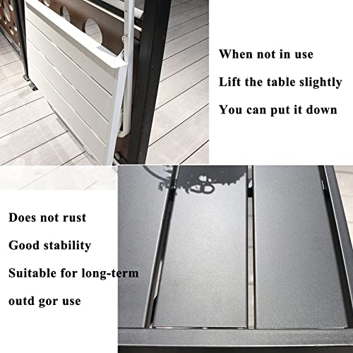 Table de balcon suspendue et pliable pour balustrade - Bar portable 3 couleurs - 7