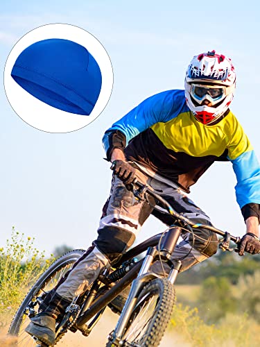 Image of Boao 6 Pieces Cooling Skull Caps Helmet Hard Hat Liner Sweat Wicking Running Beanie Cycling for Men Women