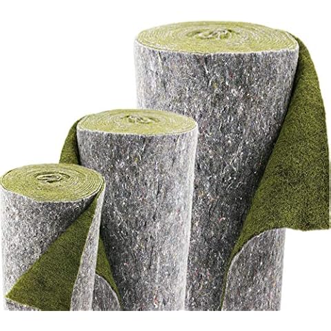 20m Aquagart Ufermatte für Teiche 1,0m Breite I Teichrand Bewuchsmatte Böschungsmatte & Hangsicherung I PP Schutz Abdeckung für Teichfolie I witterungsbeständige Teichufer Umrandung grün Cover