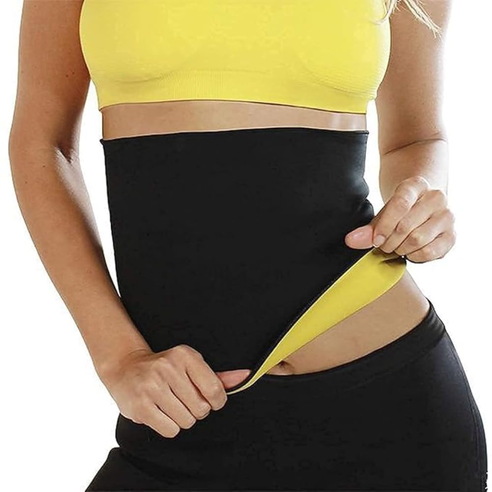 Acorn Crafts Sweat Slim Sauna Belt for Weight Loss – Non-Tearable Tummy Trimmer & Stomach Wrap | Unisex Hot Shaper for Workout, Yoga & Gym Multicolour-image-16