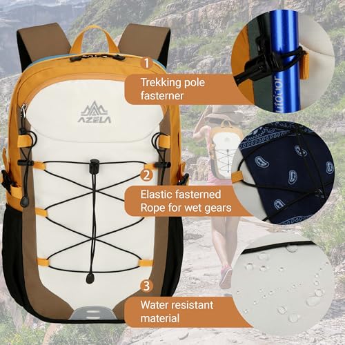 Mochila ligera 25L resistente al agua para ciclismo y senderismo miniatura 3