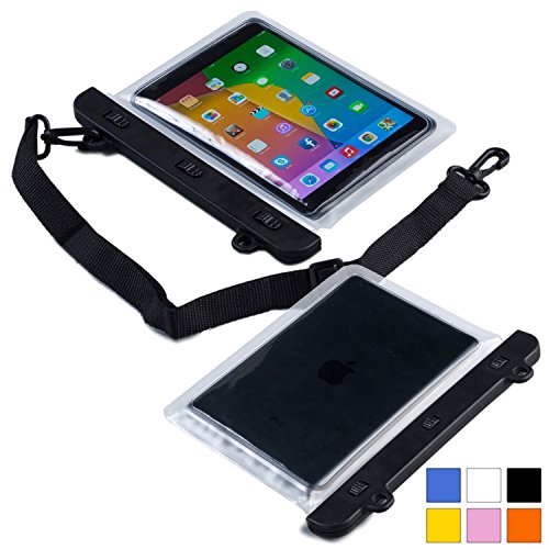 Cooper Cases Funda Universal Resistente al Agua Tipo sobre Voda (TM) para Tablet de 7 y 8 Pulgadas en Claro (diseño Ligero, Ventana táctil, hermética, asa para Hombro Ajustable)