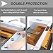200W Laser Positioning Paper Cutter, for Printing Plants/Office/Home, with Protective Cover,Bottom Plate Grid Scale Design,Cutting Accuracy ±0.5Mm,110V