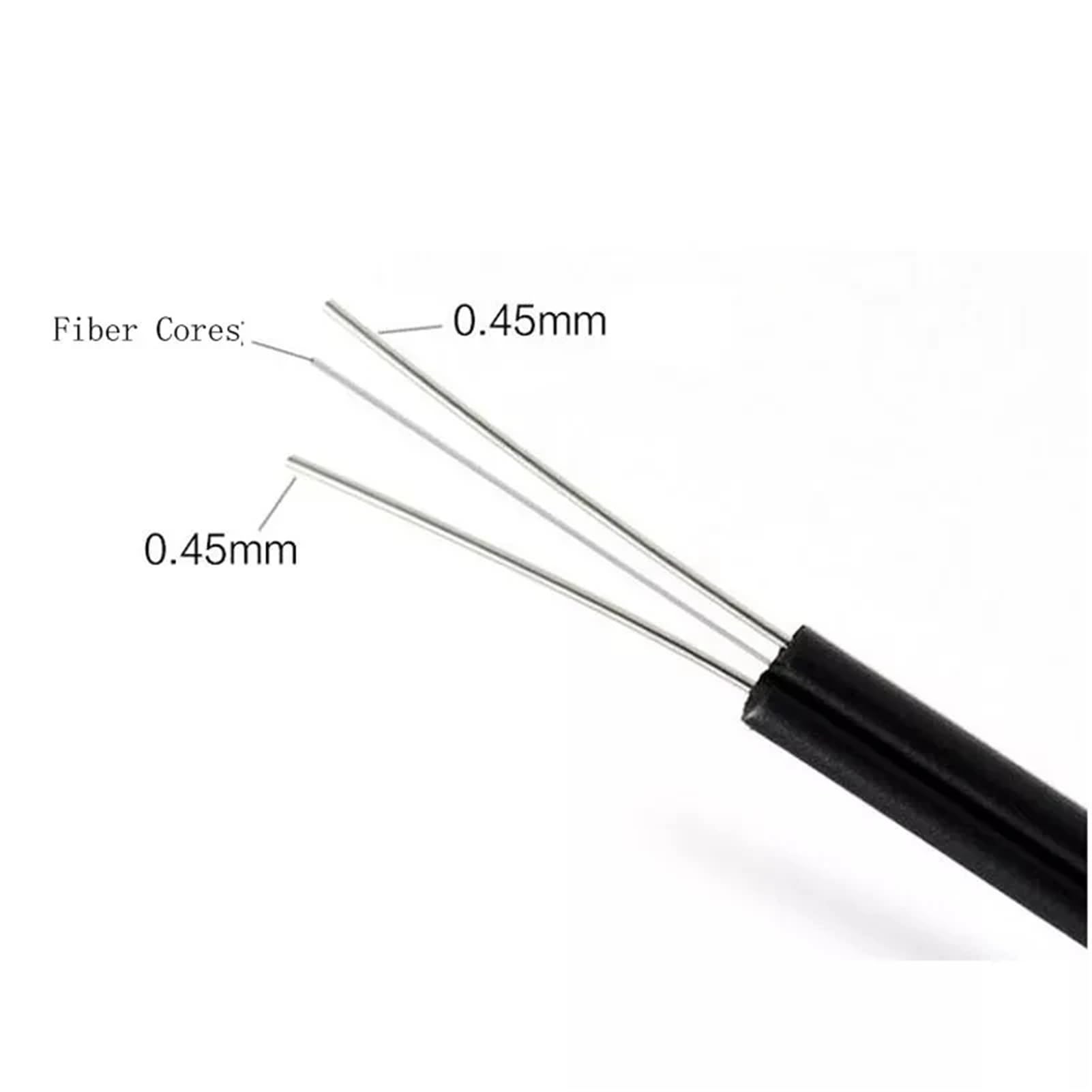 Cordon de raccordement d'extérieur 10 à 500 m – Câble de fibre optique Simplex (40 m, SC-SC noir)