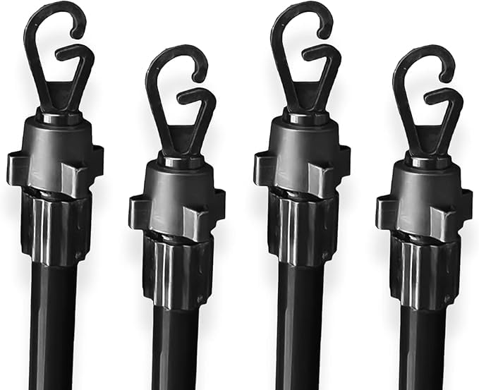 BLADO 2.4m Adjustable Washing Line Prop - Extendable Heavy Duty Clothes Line Prop for Outdoor & indoor Drying – Durable Washing Line Pole for Garden & Home Use (4, 2.4M Prop)
